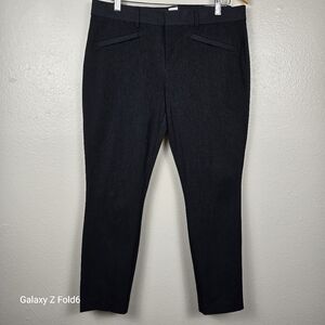 GAP Women’s Pants Size 12‎ Signature Skinny Ankle Black Stretch Dress Trousers